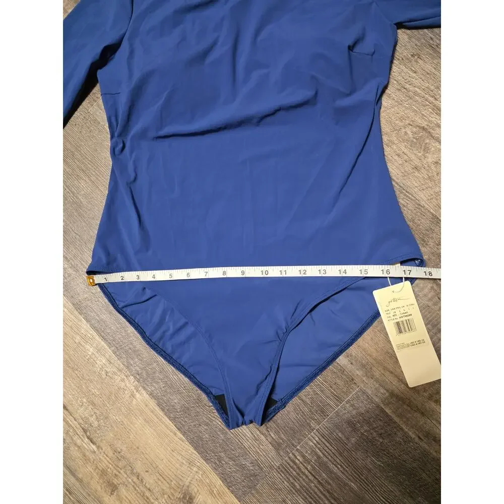 Gottex One Piece Swimsuit Bodysuit Cobalt Blue Size L NWT MSRP $150 - Picture 4 of 6